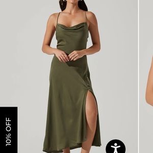 Astr The Lable, Gaia Midi Dress, Sage, M